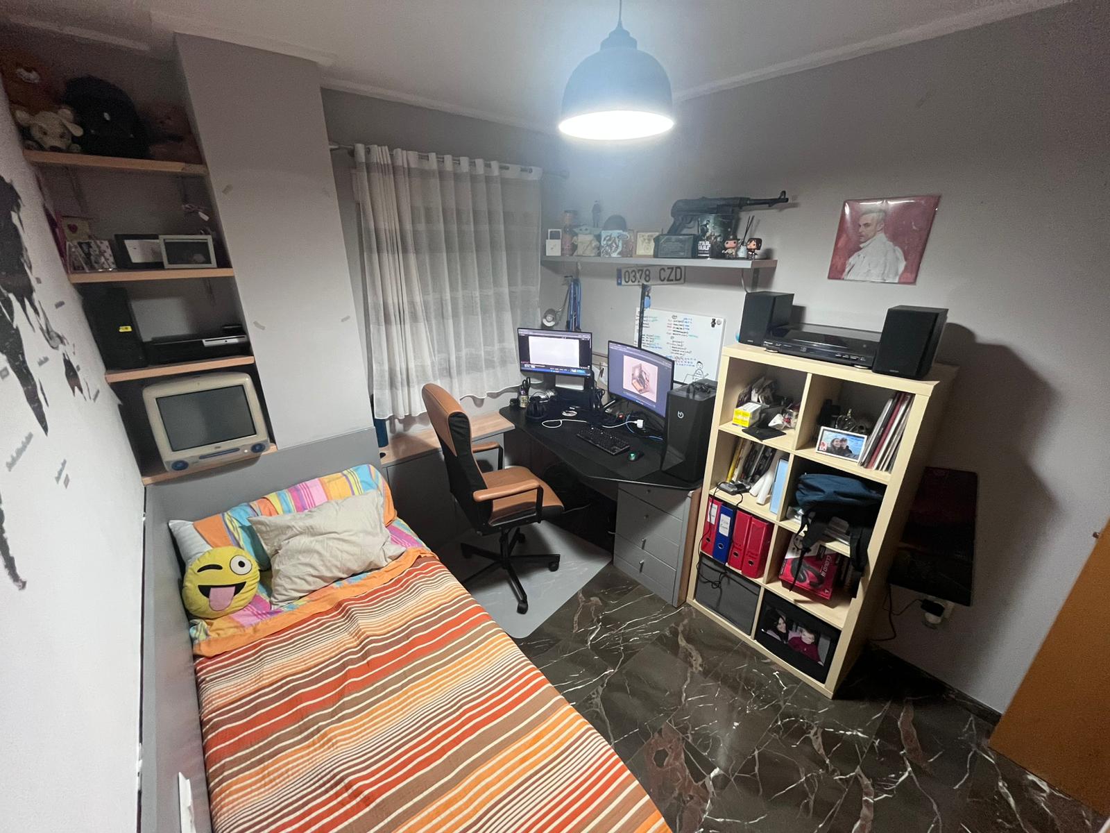 Foto original de la habitación antes del render isométrico