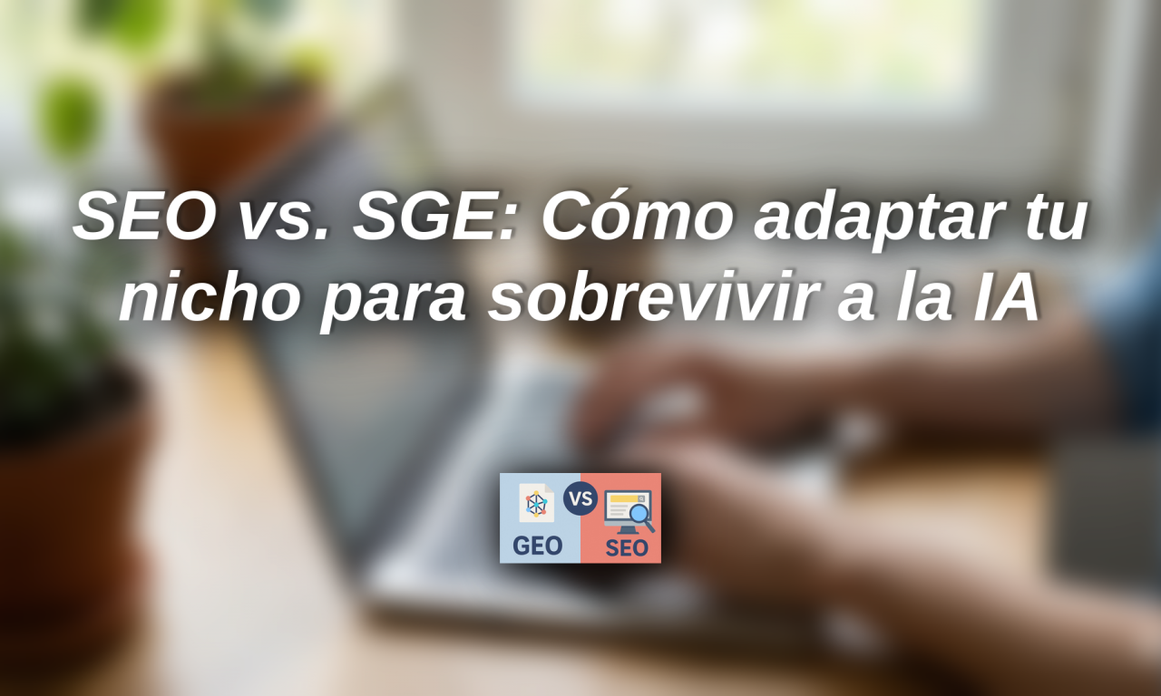 SEO vs. SGE: Cómo adaptar tu nicho para sobrevivir a la IA