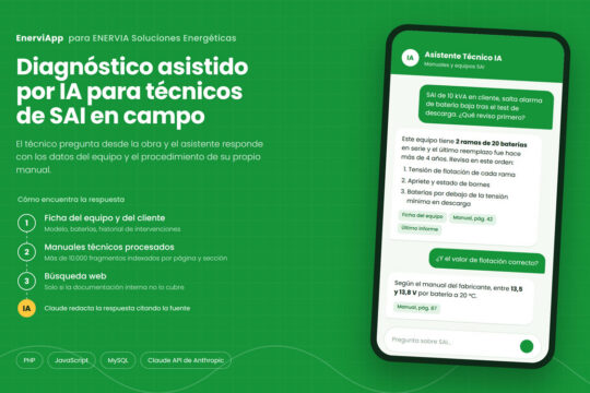 asistente de inteligencia artificial capaz de responder al técnico desde la propia instalación utilizando información real del equipo y la documentación disponible